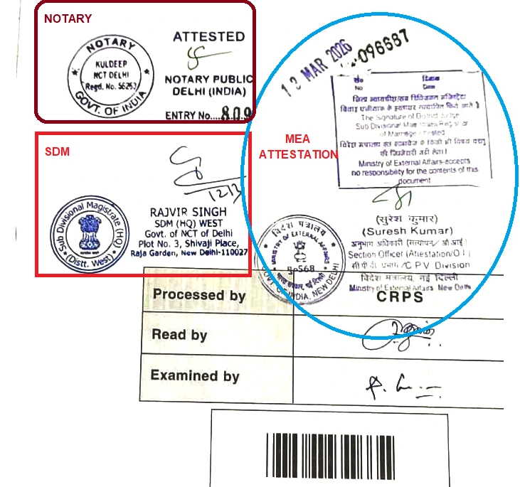 MEA Attestation Procedures in Chennai
