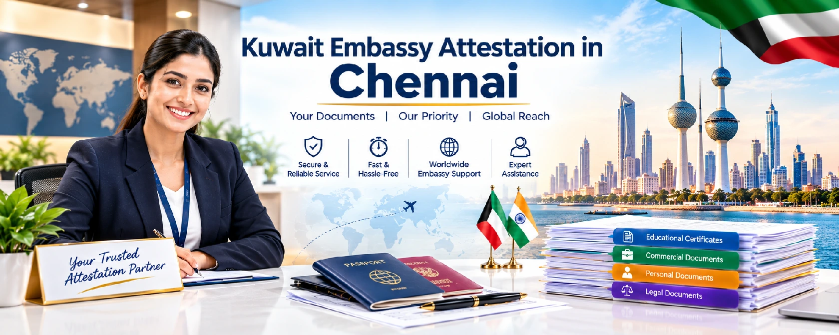 Kuwait Embassy Attestation in Chennai