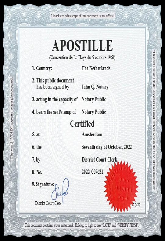 Certificate Apostille Chennai